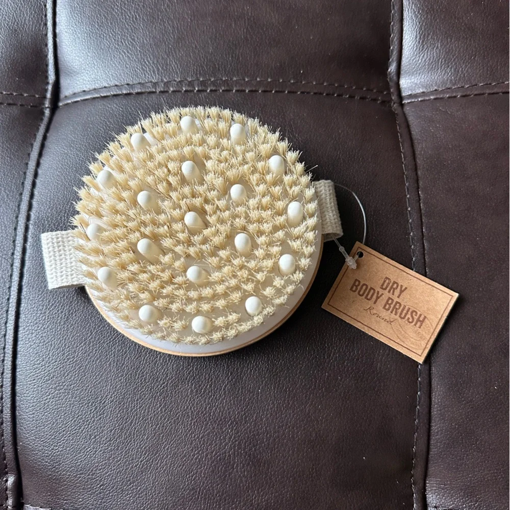 World Market Dry Body Brush Round - NWT